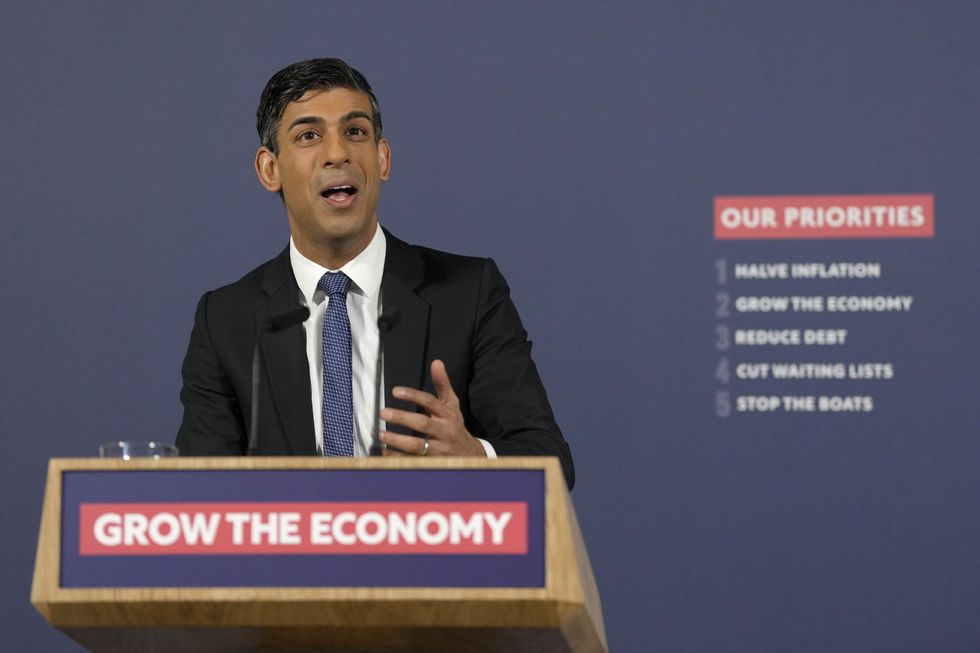 Prime Minister Rishi Sunak pledged to halve inflation by the end of the year as the cost-of-living crisis continues to rock British households