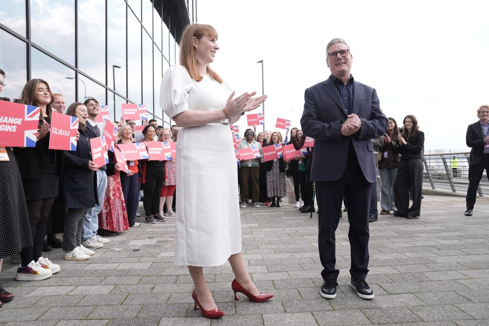 Prime Minister Sir Keir Starmer and Deputy Prime Minister Angela Rayner, arriving ahead of the Labour Party Conference in Liverpool