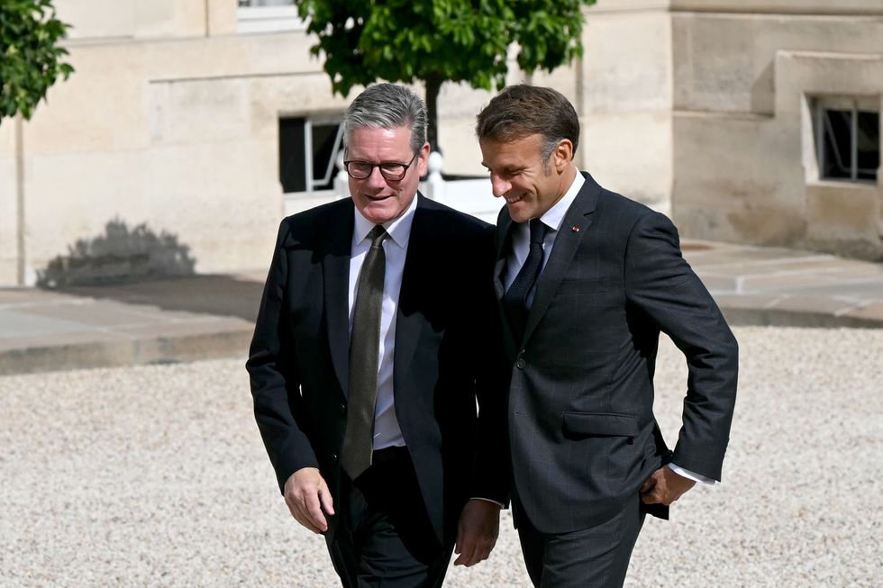 Prime Minister Sir Keir Starmer and Emmanuel Macron