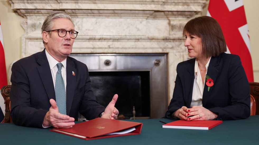 Prime Minister Sir Keir Starmer meeting Chancellor of the Exchequer Rachel Reeves