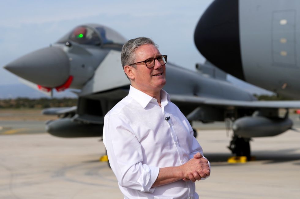 Prime Minister Sir Keir Starmer visiting RAF base in Akrotiri, Cyprus\u200b