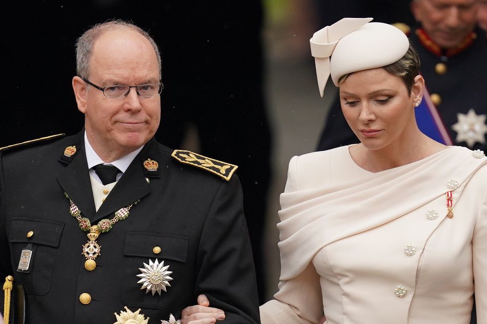 Princess Charlene and Prince Albert follow in King Charles's footsteps ...