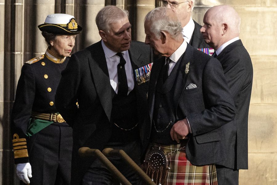 Prince Andrew and King Charles