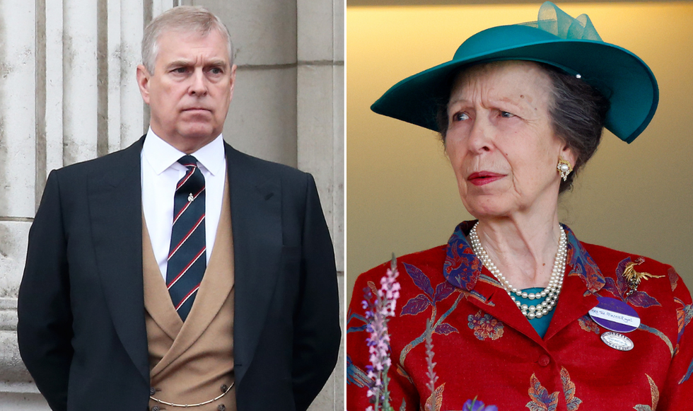 Prince Andrew and Princess Anne