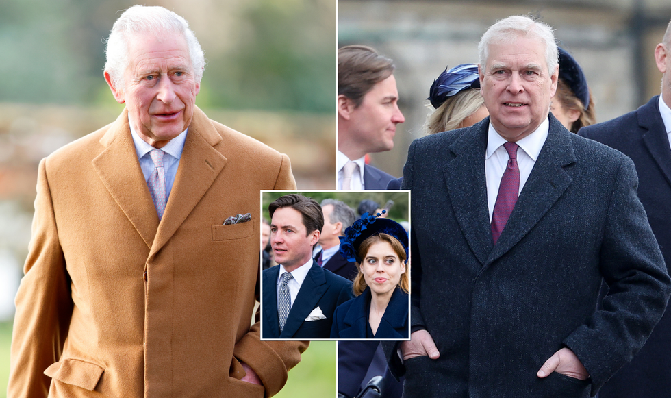 Prince Andrew, Edoardo Mapelli Mozzi and King Charles