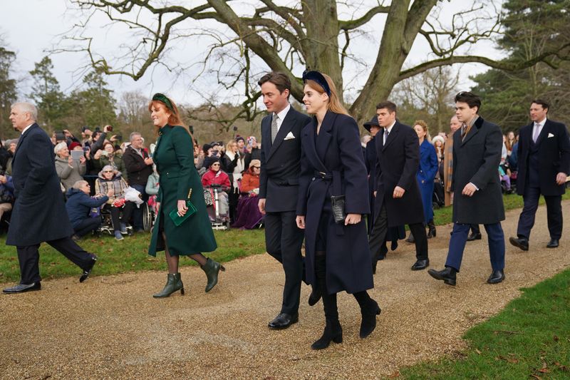 Prince Andrew, Princess Beatrice and Princess Eugenie