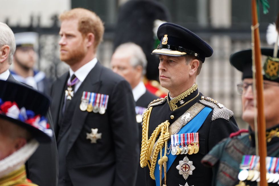 Prince Edward and Prince Harry