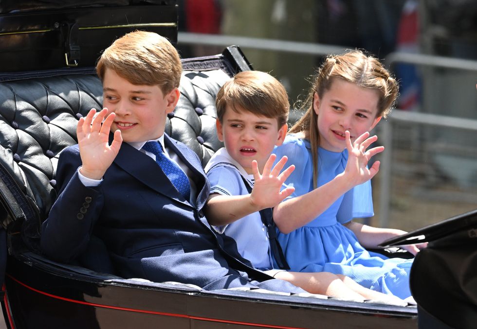 Prince George, Princess Charlotte and Prince Louis