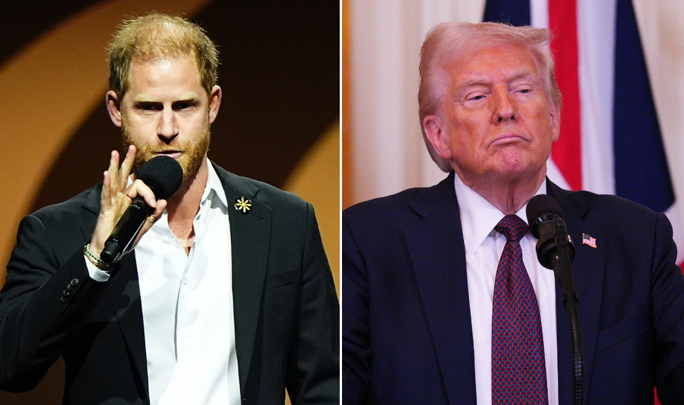 Prince Harry and Donald Trump