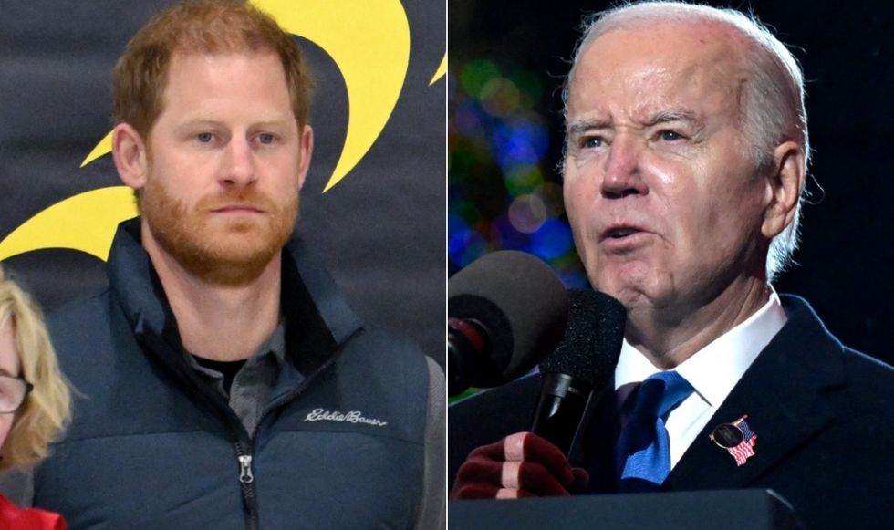 Prince Harry and Joe Biden