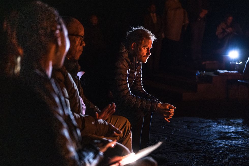 Prince Harry, Duke of Sussex attends a welcome event at Sentebaleu2019s Mamohato Childrenu2019s Centreu200b