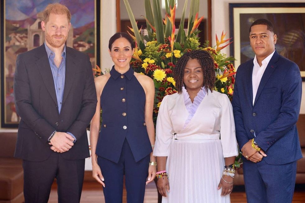 Prince Harry, Meghan Markle and Francia Marquez