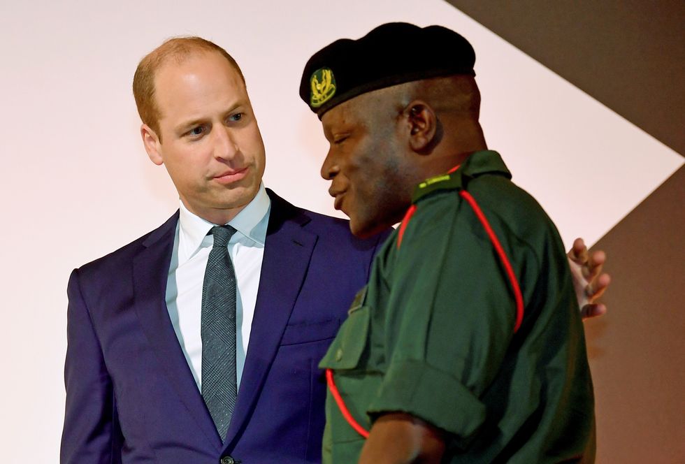 Prince William and Benson Kanyembo