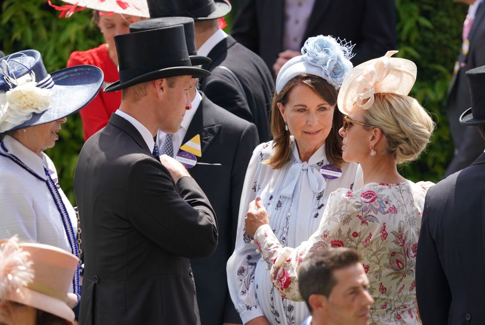 Prince William and Carole Middleton