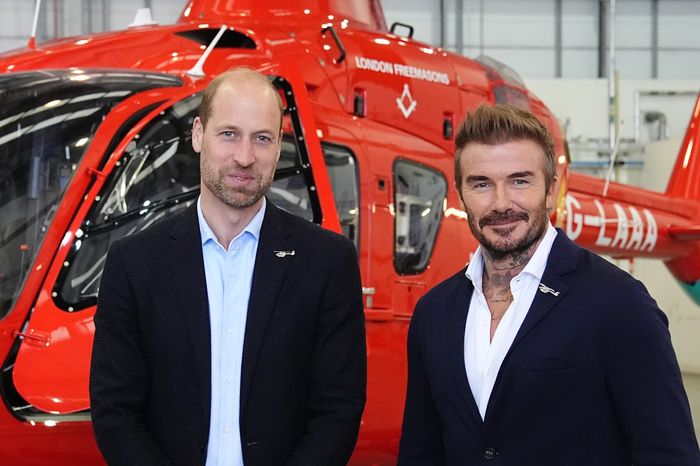 Prince William and David Beckham