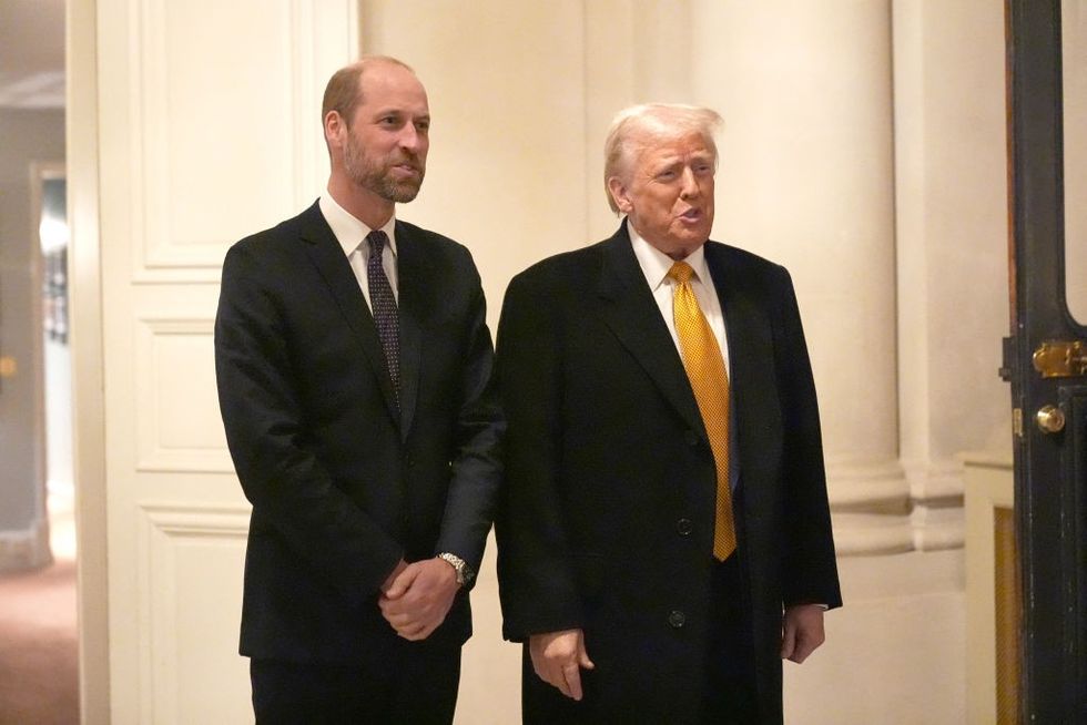 Prince William and Donald Trump