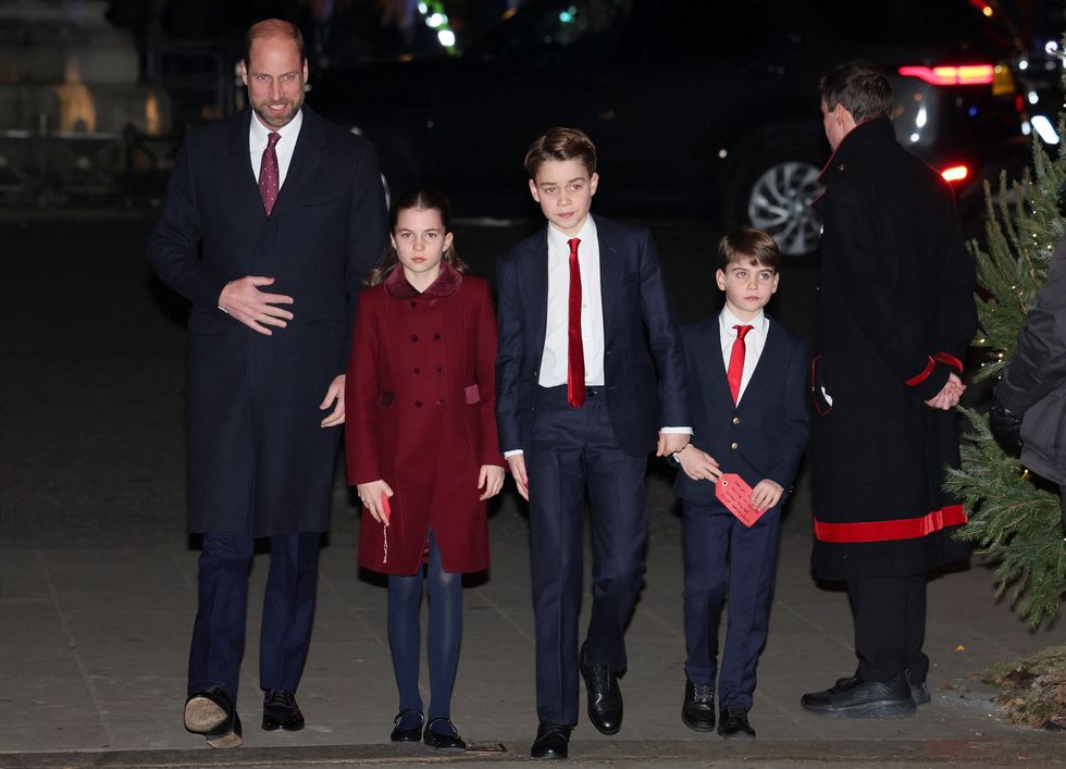 Prince William and his youngest son Prince Louis