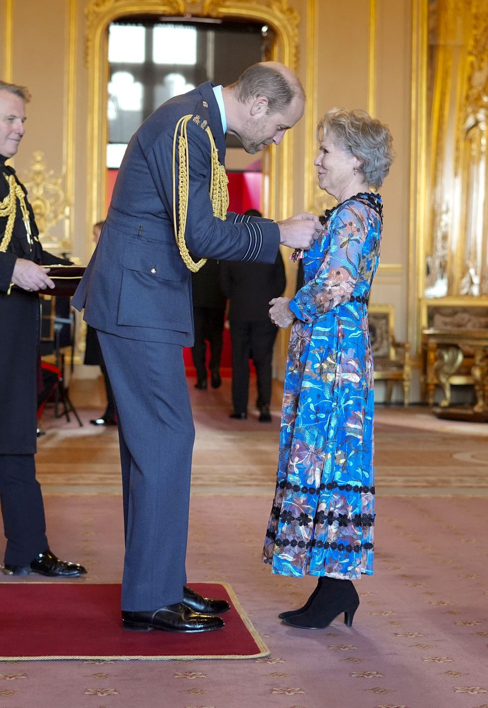 Prince William and Imelda Staunton