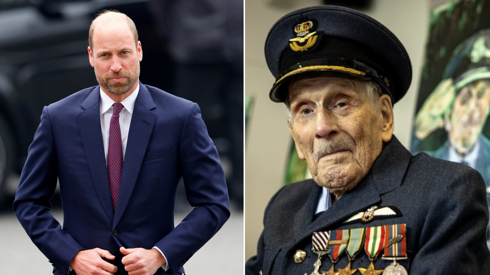 Prince William and John 'Paddy' Hemingway