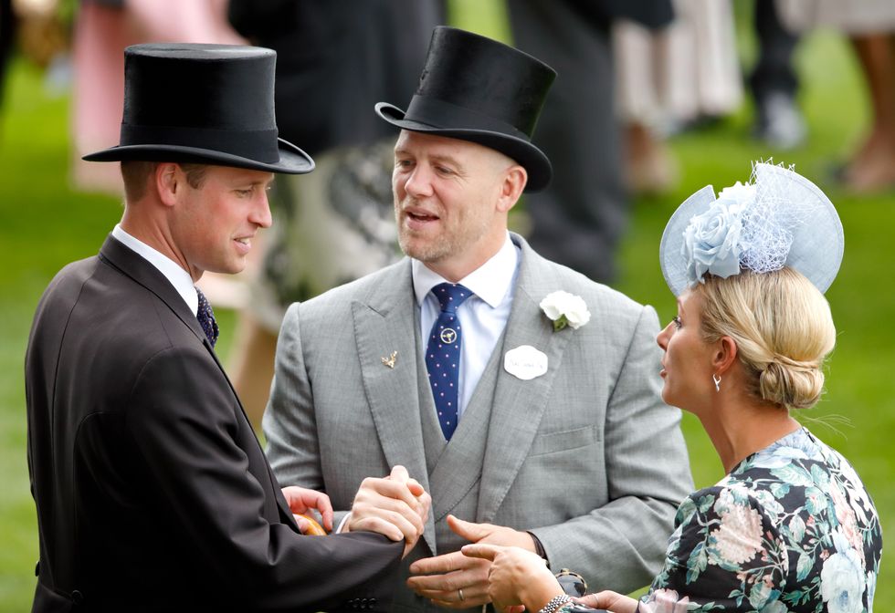 Prince William and Mike Tindall