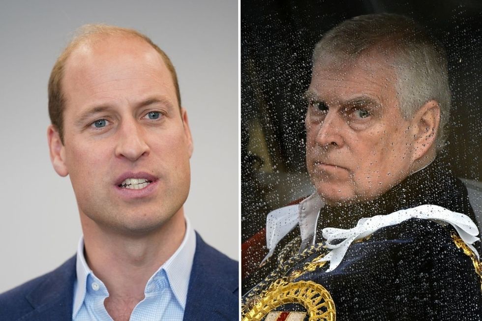 Prince William and Prince Andrew