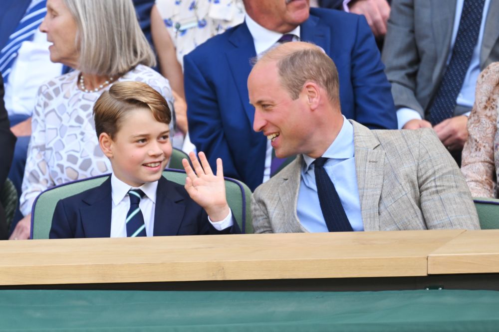 Prince William and Prince George 