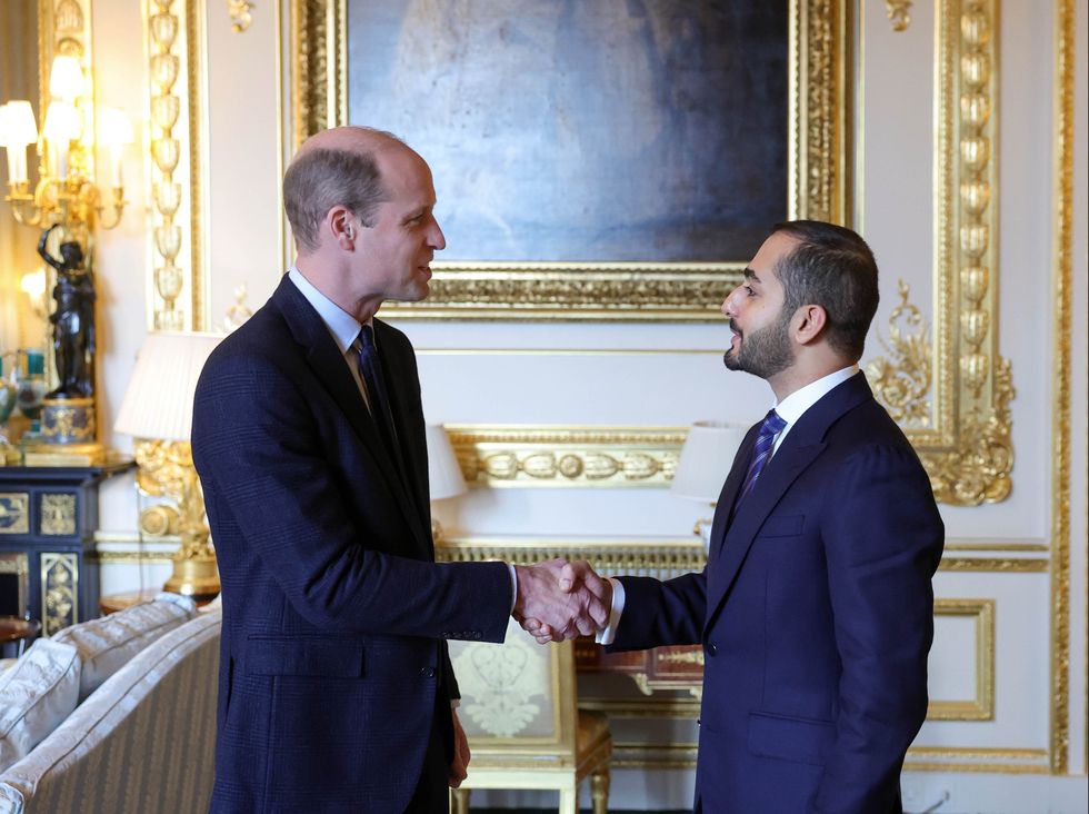 Prince William and Theyazin bin Haitham