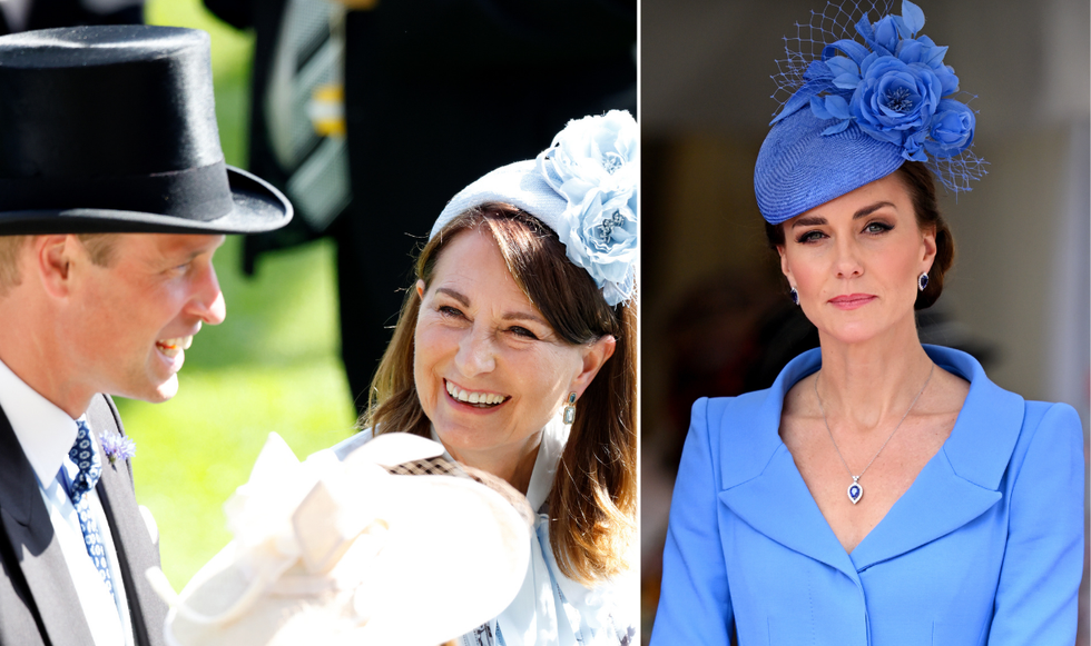 Prince William, Carole Middleton and Kate Middleton