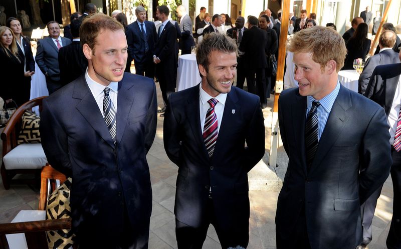 Prince William, David Beckham and Prince Harry