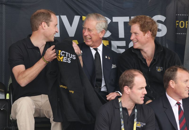 Prince William, King Charles and Prince Harry