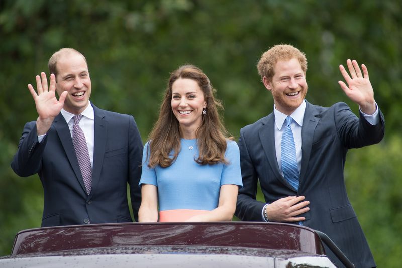 Prince William, Prince Harry and Princess Kate