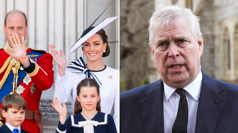 Prince William, Princess Kate and Prince Andrew