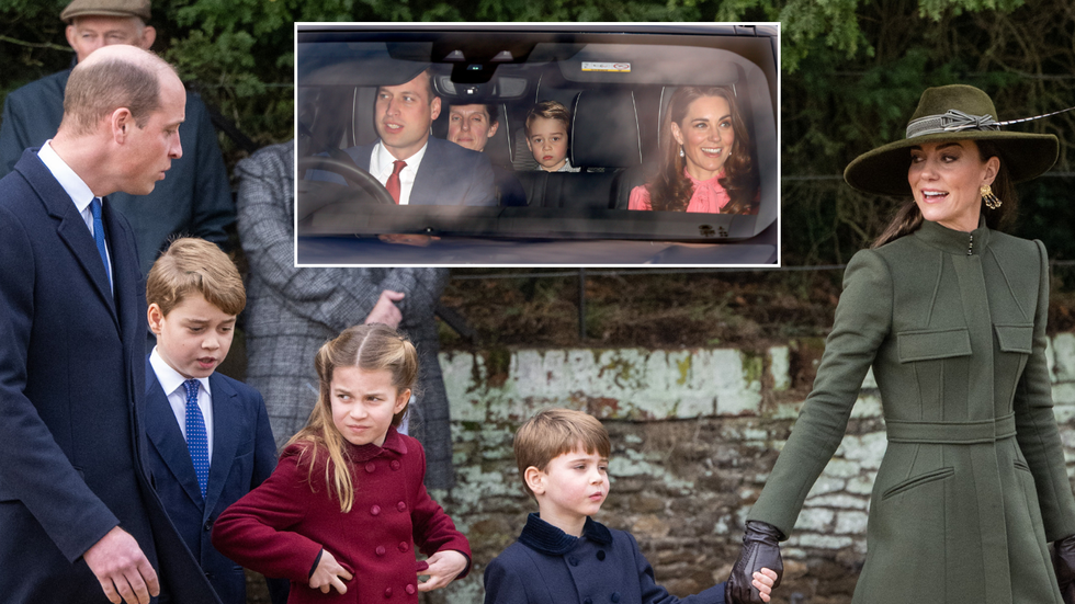 Prince William, Princess Kate, both 42, and their children - Prince George, 11, Princess Charlotte, nine, and Prince Louis, six.