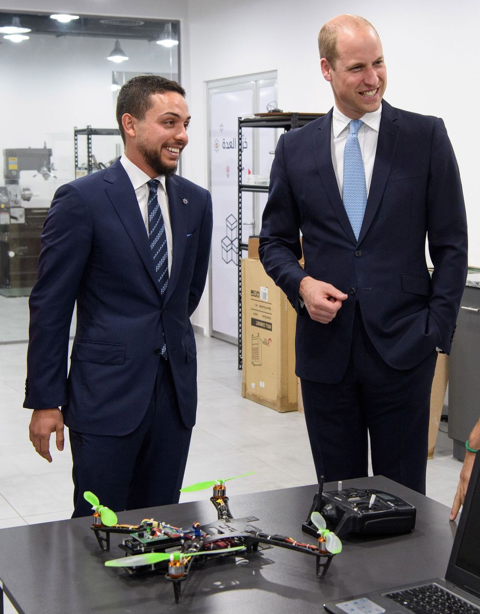 Princes William and Hussein in Jordan