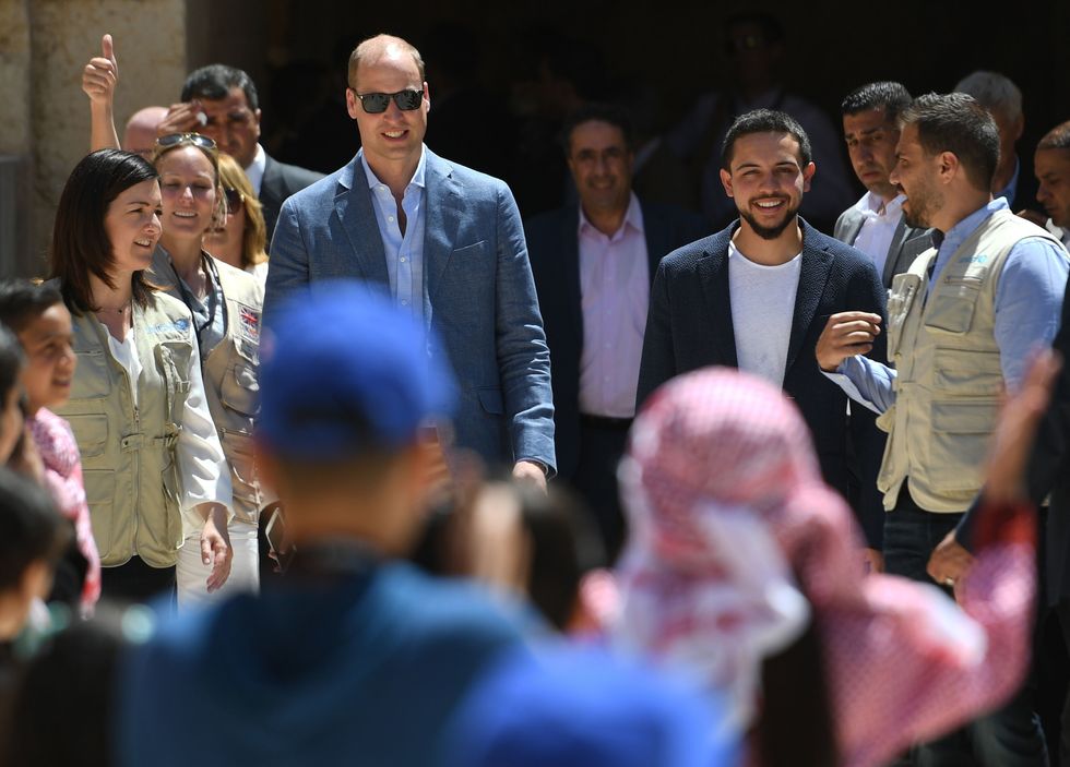 Princes William and Hussein in Jordan