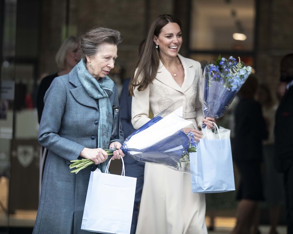 Princess Anne and Kate Middleton