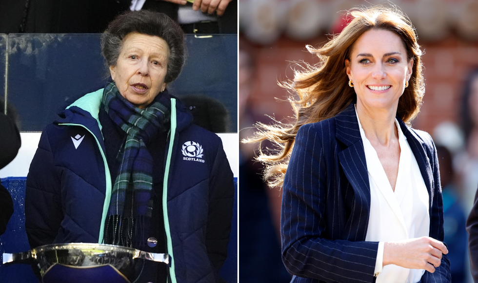 Princess Anne and Kate Middleton