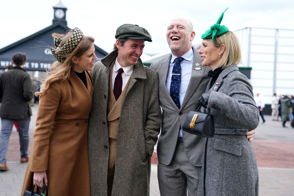 Princess Beatrice, Edoardo Mapelli Mozzi, Mike Tindall and Zara Tindall