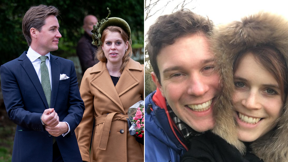 Princess Beatrice, Edoardo Mapelli Mozzi, Princess Eugenie and Jack Brooksbank