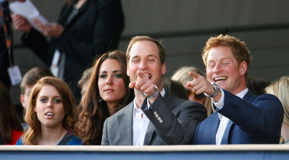 Princess Beatrice, Prince Harry and William