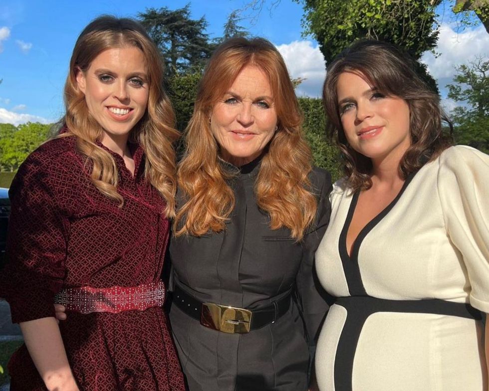 Princess Beatrice, Sarah Ferguson and Princess Eugenie