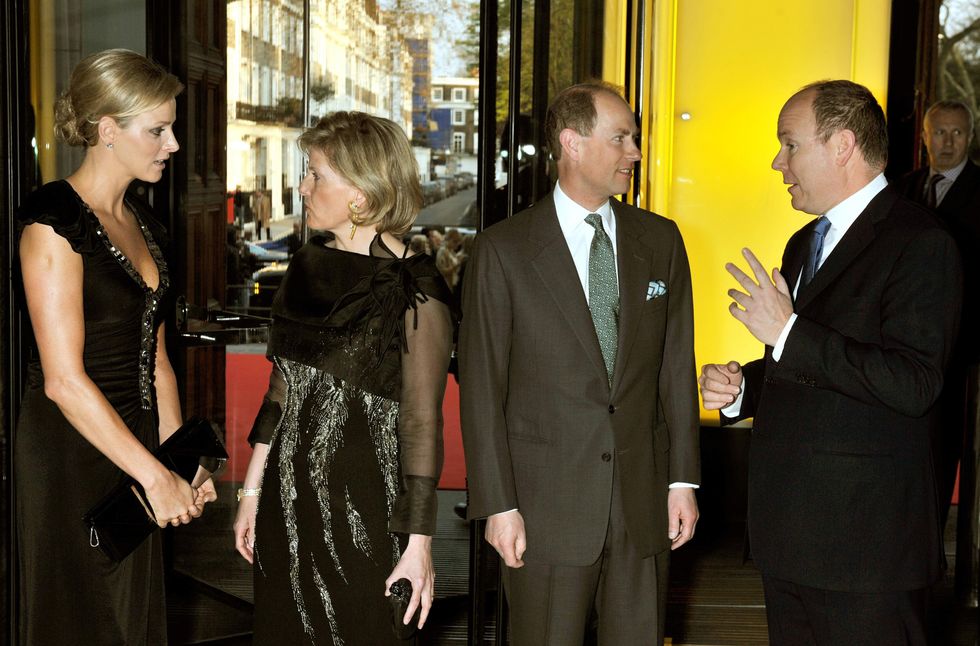 Princess Charlene, Duchess of Edinburgh, Prince Edward and Prince Albert of Monaco