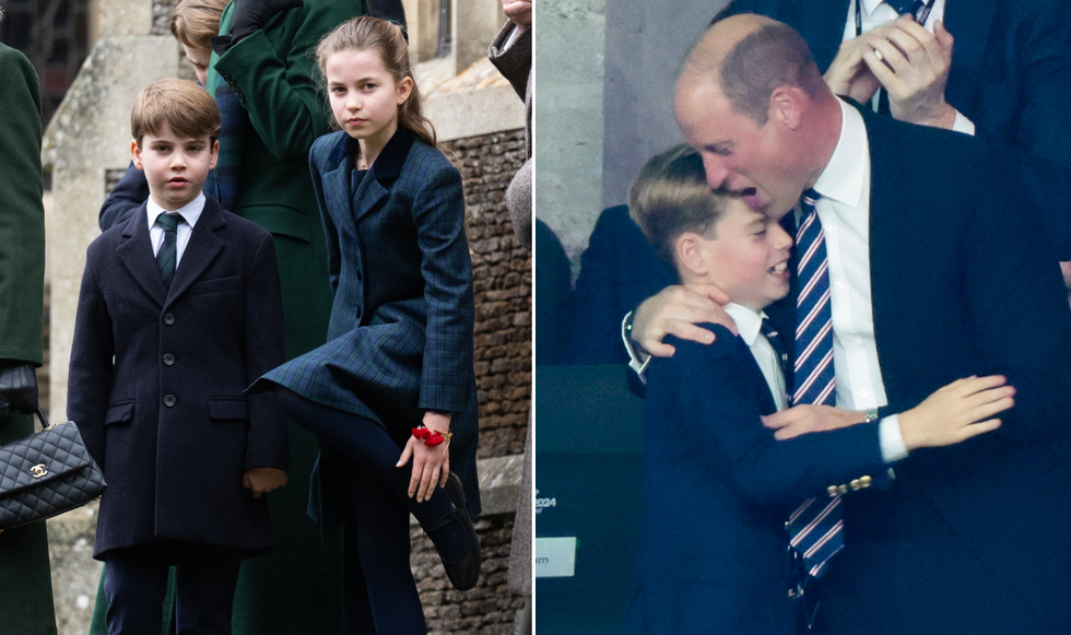 Princess Charlotte, Prince Louis, Prince George and Prince William