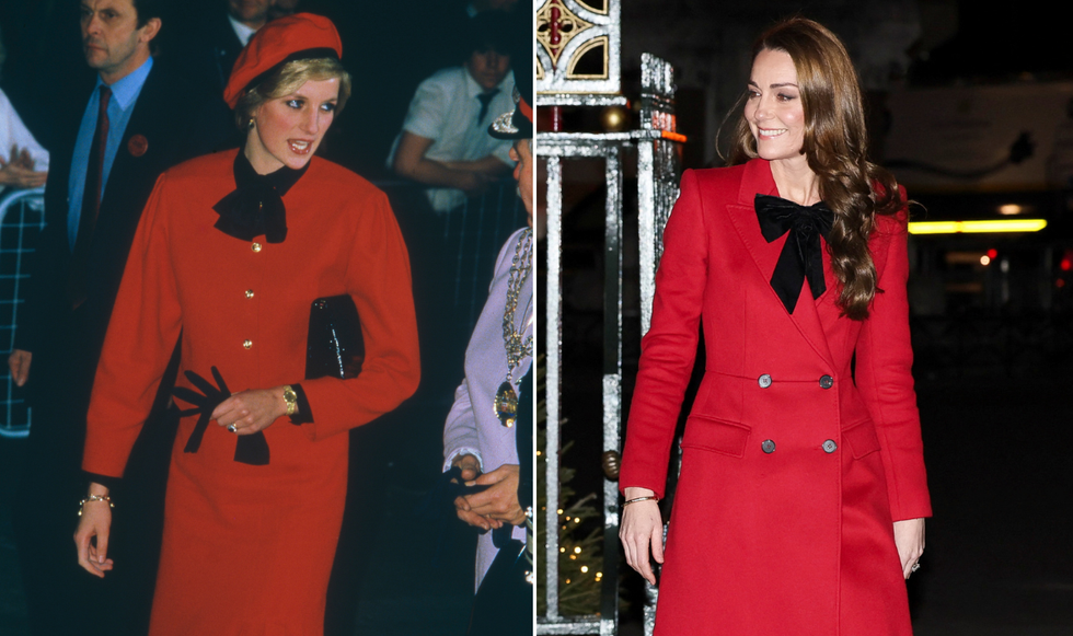 Princess Diana and Kate Middleton