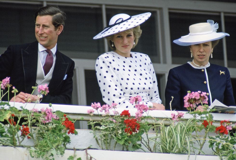 Princess Diana and Princess Anne