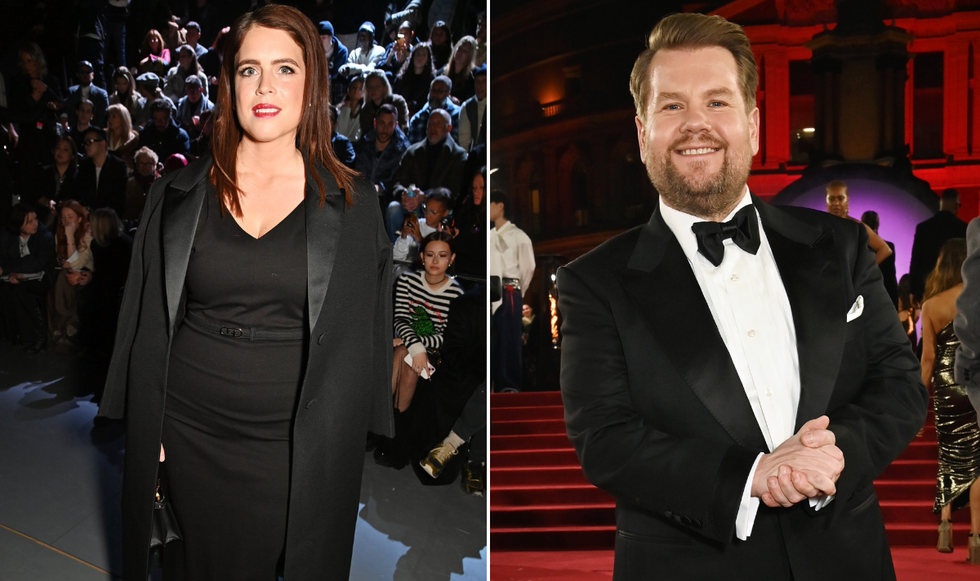 Princess Eugenie and James Corden