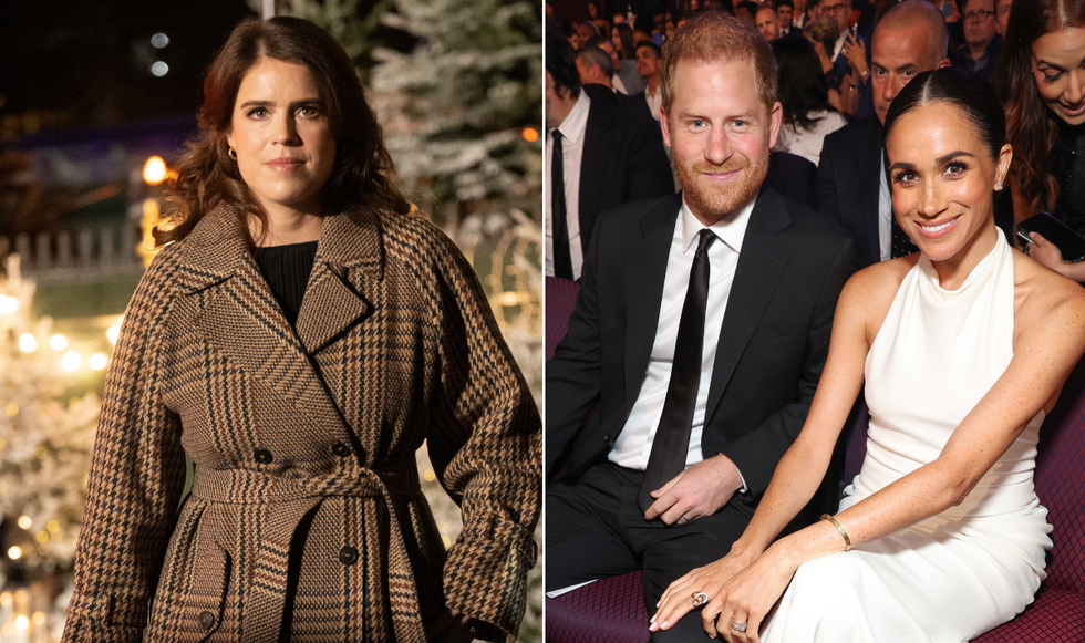 Princess Eugenie, Prince Harry and Meghan Markle