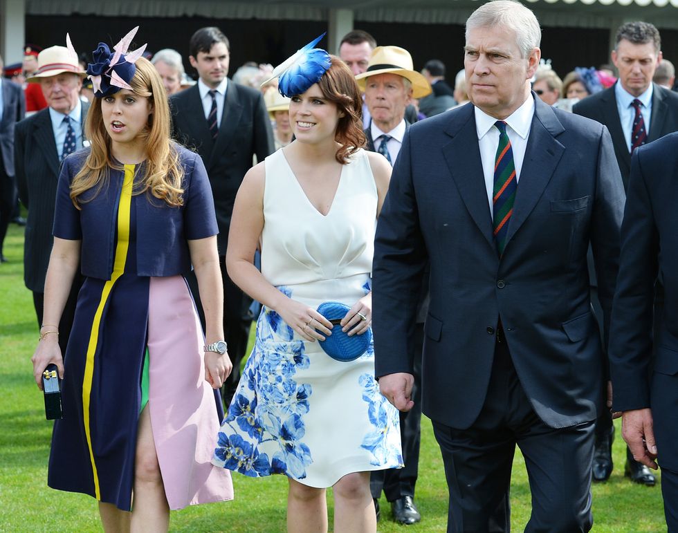 Princess Eugenie, Princess Beatrice, Prince Andrew