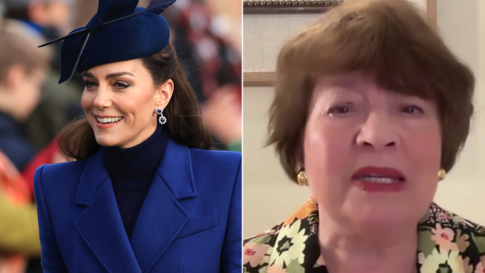 Princess Kate and Angela Levin