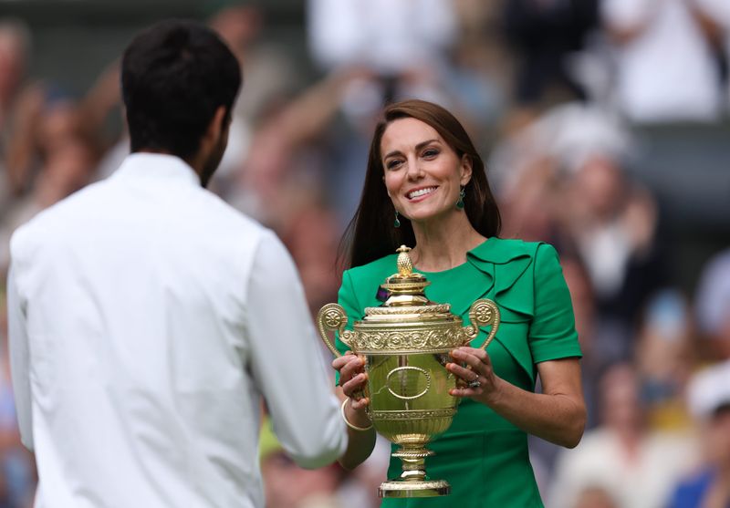Princess Kate and Carlos Alcaraz at Wimbledon